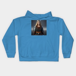 Viking Shield Maiden Kids Hoodie